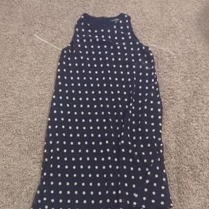 Lauren Ralph Lauren Navy Polka Dot Dress